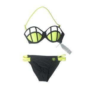 NWOT ✨ Headrush Neon Geometric Push-Up Bikini Set